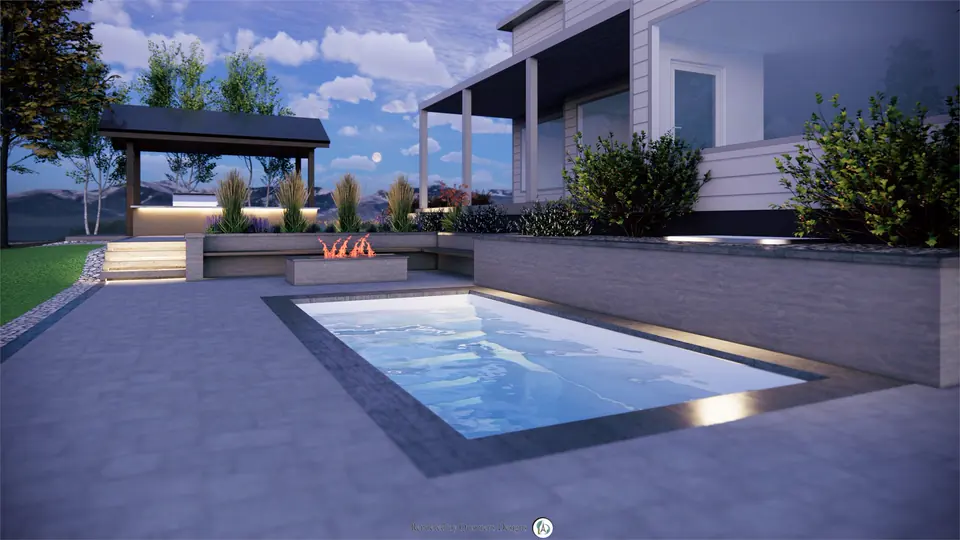 3D rendering of the design